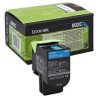(80C20C0) LEXMARK 802C TONER RETORNABLE CIAN (1K)