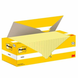 (7100290172) POST-IT BLOC NOTAS ADHESIVAS 654 100H 76X76 CANARY YELLOW PACK 12 UD + 12 UD GRATIS