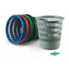 (306-08) FAIBO PAPELERA DE PLÁSTICO REJILLA CAPACIDAD 16 LITROS 310X315 MM SERIE 306 GRIS