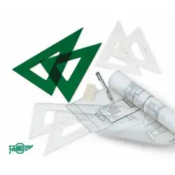 (101-25CV) FAIBO CARTABÓN 25CM SIN GRADUAR VERDE