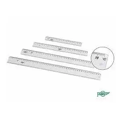 (21140) FAIBO REGLA ESCOLAR 40CM TRANSPARENTE