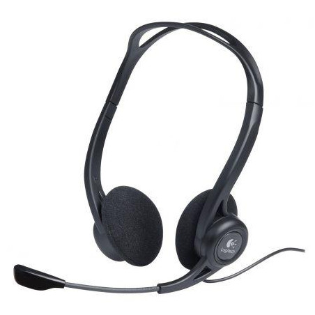 (981-000100) LOGITECH AURICULARES DIADEMA 960 BIAURAL ESTEREO  C/ MICRÓFONO CONTROL DE VOLUMEN CABLE USB NEGRO