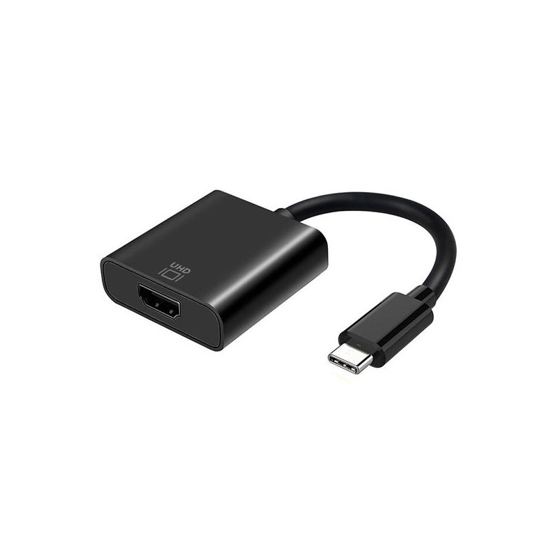 (A109-0344) AISENS CONVERSOR USB-C A HDMI 4K@60HZ USB-C/M - HDMI/H NEGRO 15CM