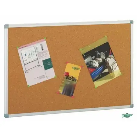 (611-3) FAIBO TABLERO CORCHO 90X120 CM CON MARCO DE FIBRA 10MM