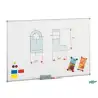 (840-11) FAIBO PIZARRA BLANCA METÁLICA MARCO DE ALUMINIO 90X120CM LACADO BLANCO
