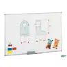 (840-12) FAIBO PIZARRA BLANCA METÁLICA MARCO DE ALUMINIO 120X180CM LACADO BLANCO