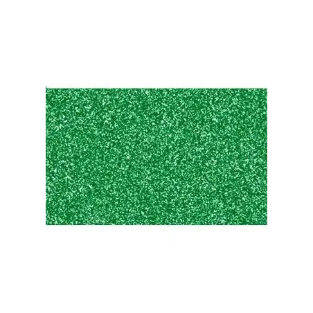 (572VD) FAMA GOMA EVA 50X70CM GROSOR 2MM GLITTER VERDE PACK 10 UD