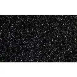 (572ZG19) FAMA GOMA EVA 50X70CM GROSOR 2MM GLITTER NEGRO PACK 10 UD