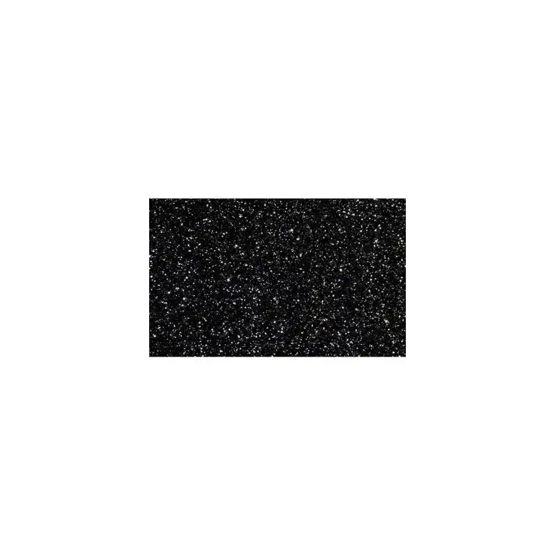 (572ZG19) FAMA GOMA EVA 50X70CM GROSOR 2MM GLITTER NEGRO PACK 10 UD