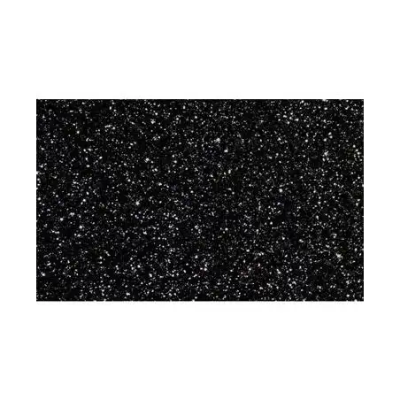 (572ZG19) FAMA GOMA EVA 50X70CM GROSOR 2MM GLITTER NEGRO PACK 10 UD
