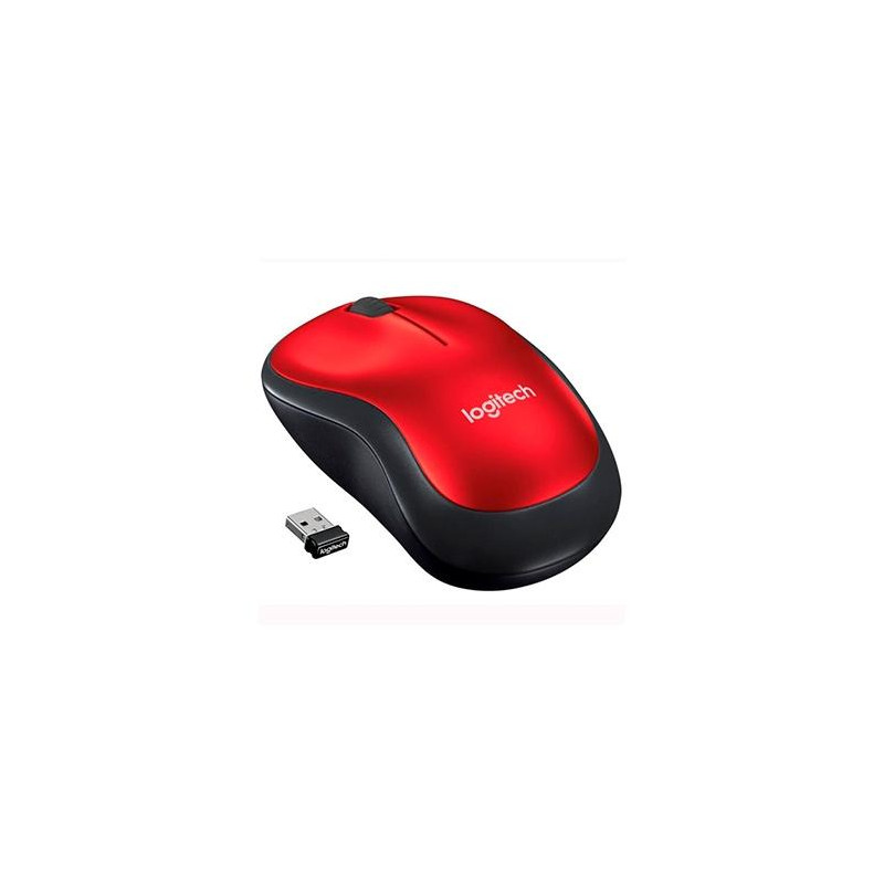 (910-002237) LOGITECH RATÓN M185 INALÁMBRICO 1000PPP AMBIDIESTRO 3 BOTONES COMPACTO ROJO