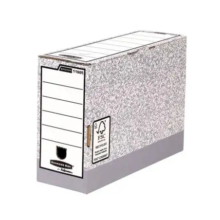 (1080501) FELLOWES CAJA DE ARCHIVO DEFINITIVO 100MM A4 GRIS