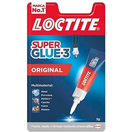 (2640968) LOCTITE SUPER GLUE-3 ADHESIVO INSTANTÁNEO ORIGINAL 3GR