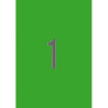 (01602) APLI ETIQUETAS ADHESIVAS 210X297MM INKJET/LÁSER C/RECTOS 1 X 20H VERDE