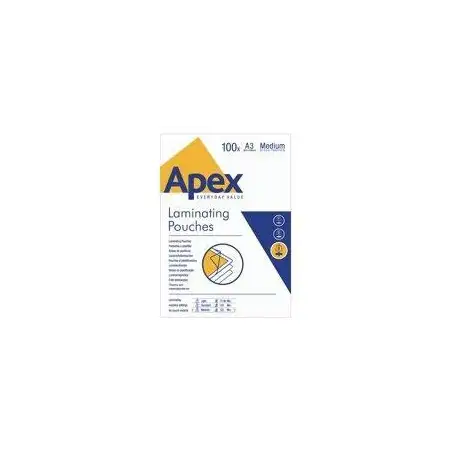 (6003401) FELLOWES FUNDAS DE PLASTIFICAR APEX 125 MICRAS A3 BRILLO PACK 100 UD