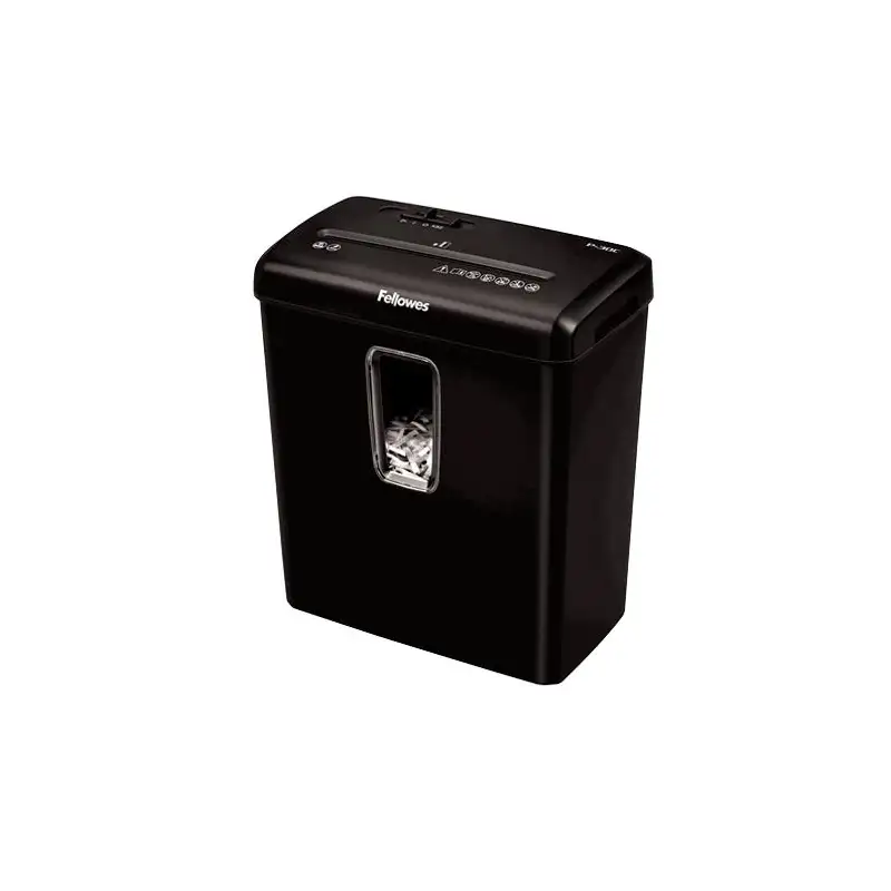 (6008101) FELLOWES DESTRUCTORA MANUAL P-30C CORTE EN PARTÍCULAS 4X34MM (P-4) 15L NEGRO
