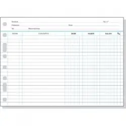 (4175602) FINOCAM RECAMBIO MULTIFIN CUENTAS CORRIENTES 3006 FOLIO APAISADO 50H 90GR