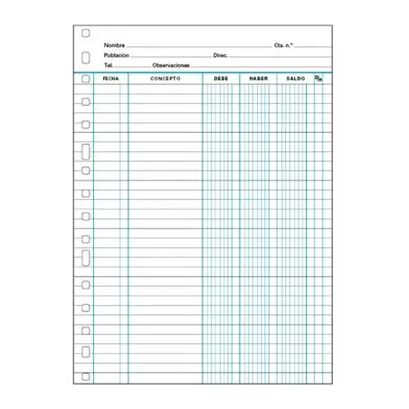 (4175906) FINOCAM RECAMBIO MULTITALADRO CUENTAS CORRIENTE FOLIO 3016