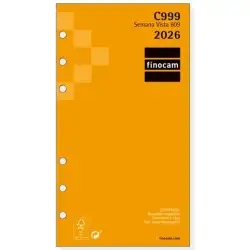 (201260026) FINOCAM RECAMBIO ANUAL AGENDA DE ANILLAS CLASSIC C999 609-94X171MM SVH 2026