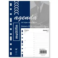 (411020026) FINOCAM RECAMBIO ANUAL AGENDA 11 ANILLAS MULTIFIN 3002-155X215MM 1DP 2026