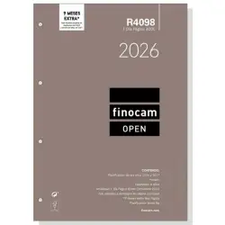 (711650026) FINOCAM RECAMBIO ANUAL AGENDA DE ANILLAS OPEN R4098 4000-210X297MM 1DP 2026