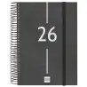 (741106026) FINOCAM AGENDA ESPIRAL YEAR E10-155X212MM 1DP TAPA PP NEGRO 2026
