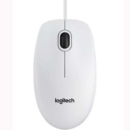 (910-003360) LOGITECH RATÓN B100 CABLE USB 800PPP AMBIDIESTRO 3 BOTONES BLANCO