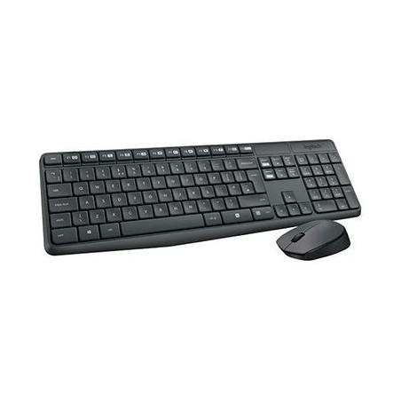 (920-007919) LOGITECH COMBO TECLADO + RATÓN MK235 INALÁMBRICO 2.4GHZ QWERTY ESPAÑOL NEGRO