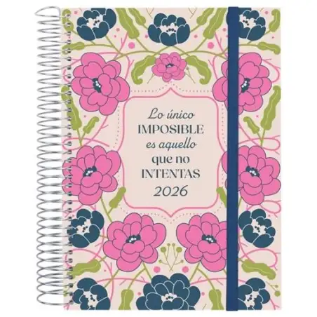 (742312526) FINOCAM AGENDA ESPIRAL DESIGN COLLECTION E10-155X212MM 1DP TAPA PP IMPOSIBLE 2026