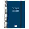 (742901026) FINOCAM AGENDA ESPIRAL OPAQUE E5-117X181MM 1DP TAPA PP AZUL 2026