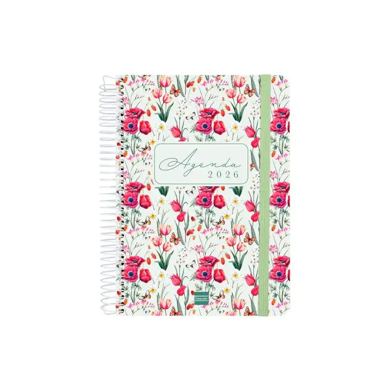 (750000126) FINOCAM AGENDA ESPIRAL CLOE E10-155X212MM 1DP TAPA DURA VERDE 2026