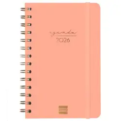 (762000526) FINOCAM AGENDA ESPIRAL ALMA E5-117X181MM SVH TAPA DURA CORAL 2026