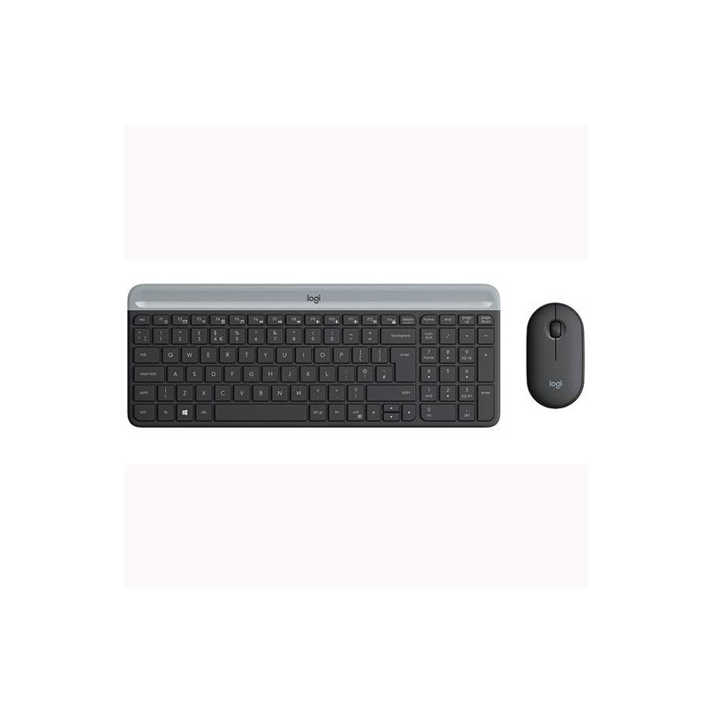 (920-009198) LOGITECH COMBO TECLADO + RATÓN MK470 INALÁMBRICO GRIS GRAFITO