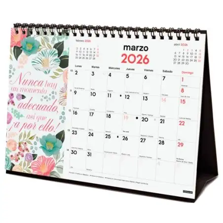 (780324926) FINOCAM CALENDARIO DE SOBREMESA PARA ESCRIBIR S-210X150MM MV IMÁGENES FRASES MOTIVADORAS 2026