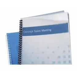 (ESP425800) GBC TAPAS ENCUADERNACIÓN POLYCLEARVIEW A4 PP 800 MICRAS TRANSPARENTE MATE PAQUETE 50 UD