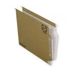 (400021926) GIO CARPETA COLGANTE VISOR LATERAL ARCÓN KRAFT BICOLOR CARTULINA A4 CON ETIQUETAS -25U-