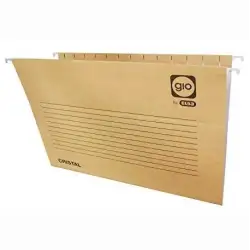 (400021953) GIO CARPETA COLGANTE VISOR SUPERIOR CRISTAL KRAFT BICOLOR CARTULINA FOLIO CON ETIQUETAS -25U-