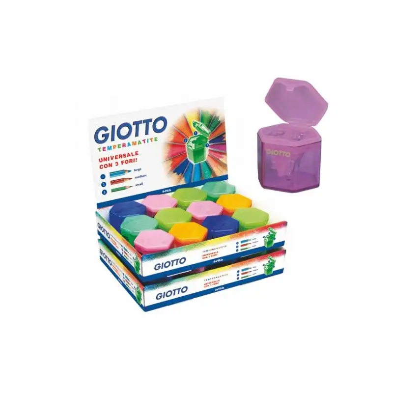 (F233000) GIOTTO AFILALÁPICES CON DEPÓSITO 3 AGUJEROS  C/SURTIDOS