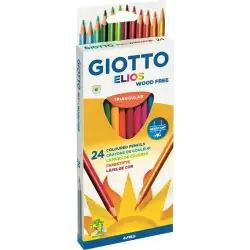 (F275900) GIOTTO LÁPICES DE COLORES ELIOS LIBRE DE MADERA C/SURTIDOS ESTUCHE 24 UD