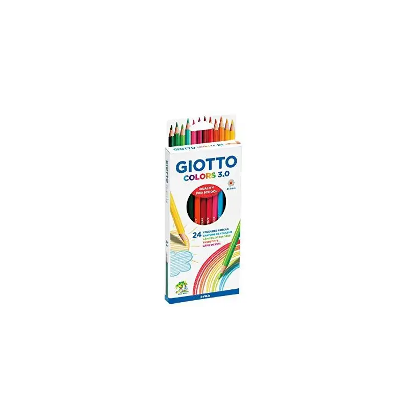 (F276700) GIOTO LÁPICES DE COLORES COLORS 3.0 SURTIDOS  ESTUCHE 24 UD