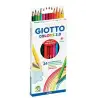 (F276700) GIOTO LÁPICES DE COLORES COLORS 3.0 SURTIDOS  ESTUCHE 24 UD