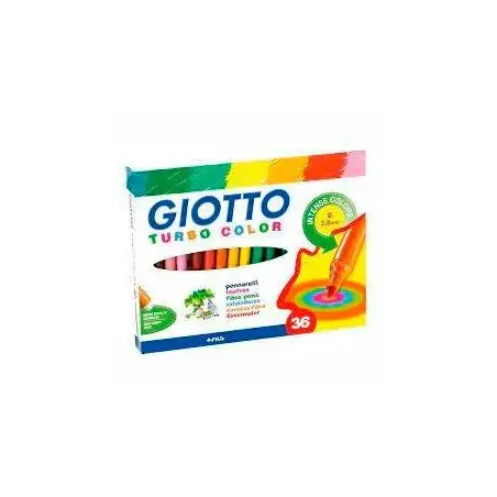 (F418000) GIOTTO ROTULADORES TURBO COLOR SURTIDOS ESTUCHE 36 UD