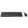 (920-002550) LOGITECH COMBO TECLADO ESTÁNDAR + RATÓN DESKTOP MK120 CABLE USB ANTISALPICADURAS QWERTY ESPAÑOL NEGRO