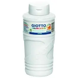 (F472901) GIOTTO PINTURA DE DEDOS DE 750 ML COLOR BLANCO