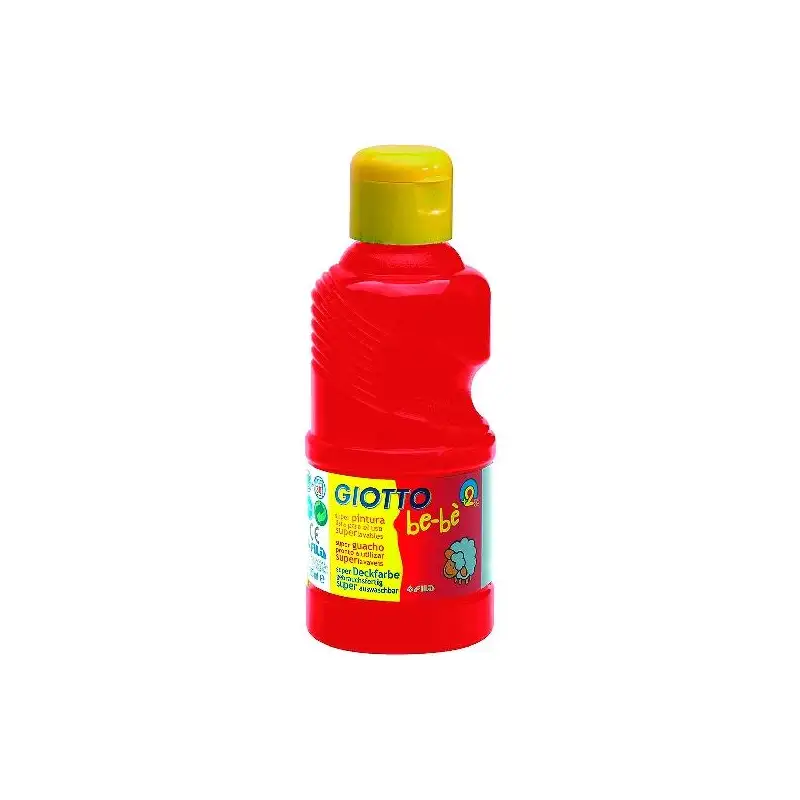 (F531908) GIOTTO TÉMPERA BE-BÉ PARA NIÑOS ROJO BOTELLA 250ML
