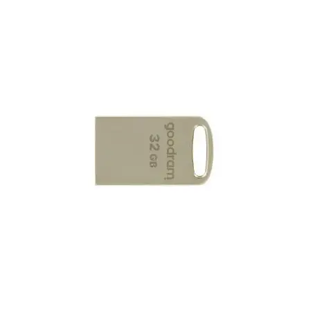 (UPO3-032) GOODRAM PENDRIVE METAL USB FLASH DRIVE 32GB C/RANURA PARA COLGAR Y LLAVERO USB 3.2 PLATA