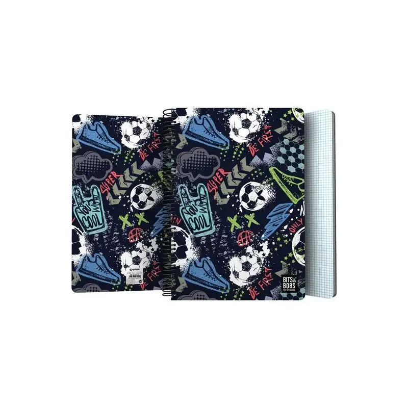 (16502217) GRAFOPLÁS CUADERNO ESPIRAL FOLIO 80H 4X4MM 90GR TAPA PP BITS&BOBS MATCH