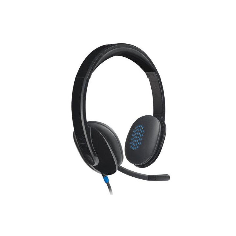 (981-000480) LOGITECH AURICULARES BIAURAL ESTEREO CON MICRÓFONO AUDIO DE ALTO RENDIMIENTO CON SUPRESION DE RUIDOS