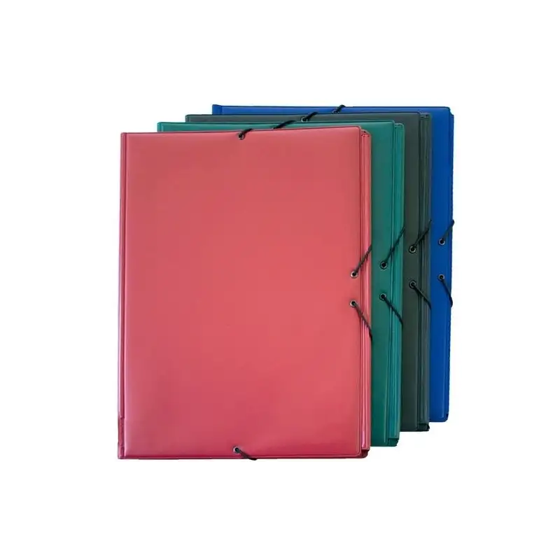 (01220010) GRAFOPLÁS CARPETA CON GOMAS 3 SOLAPAS FOLIO FORRADAS PVC NEGRO