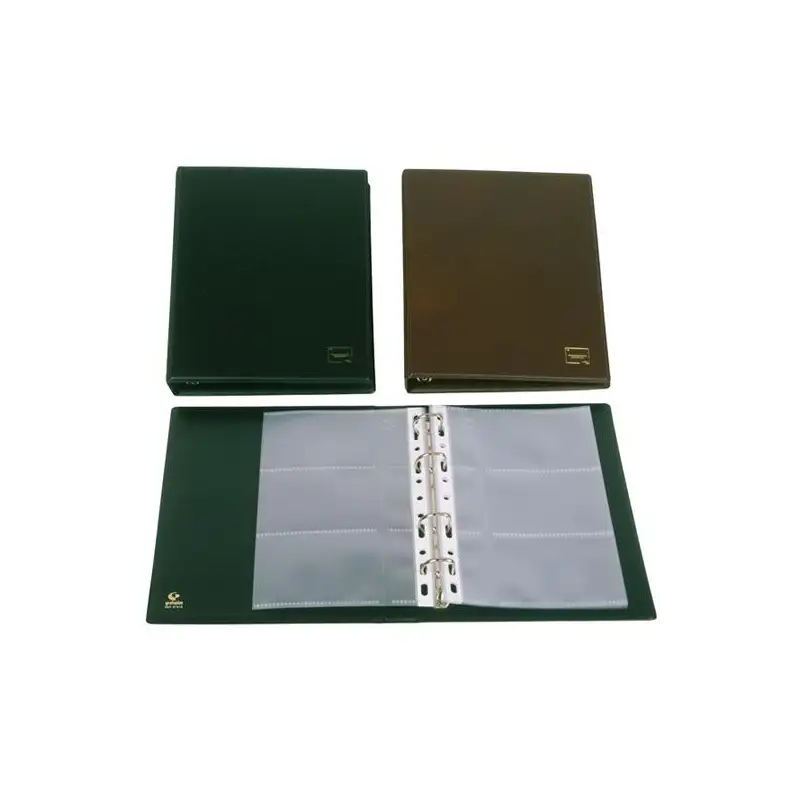 (03791010) GRAFOPLÁS PORTATARJETAS DE VISITA BASIC 1/4 CAPACIDAD 60 TARJETAS PVC NEGRO
